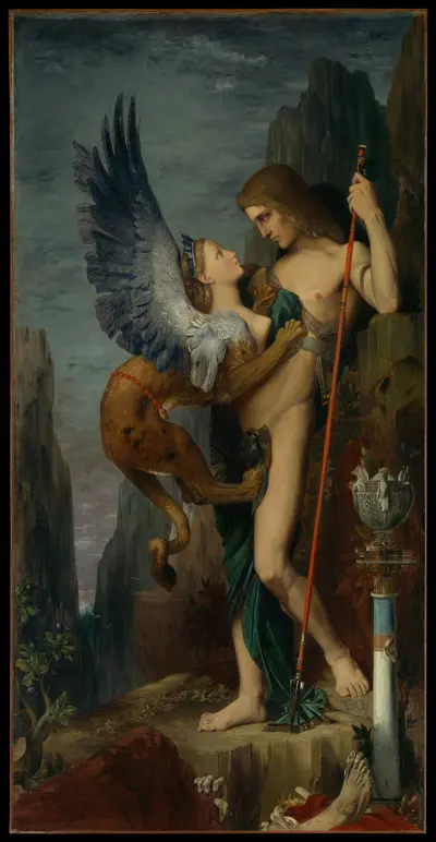 Oedipus and the Sphinx — Gustave Moreau
