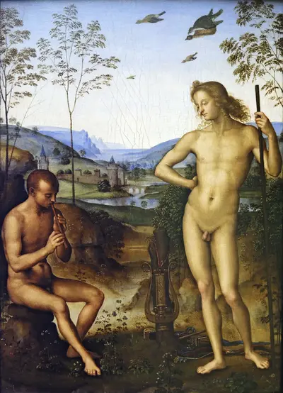 Apollo and Marsyas — Pietro Perugino