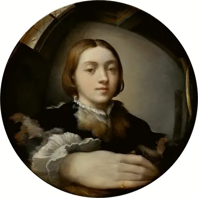 Self-portrait in a Convex Mirror — Parmigianino