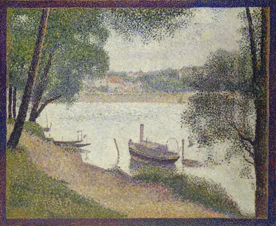 Gray weather, Grande Jatte — Georges Seurat