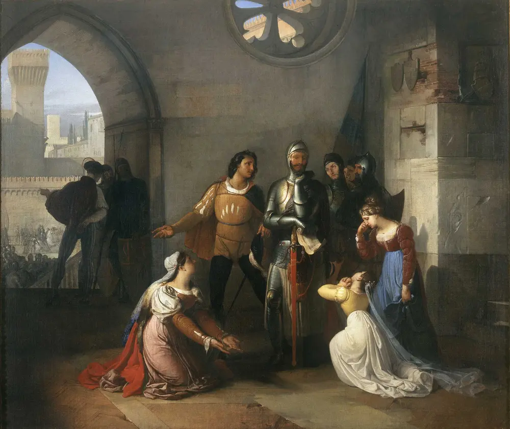 Pietro Rossi prisonner of the Scaligeri — Francesco Hayez