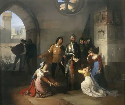 Pietro Rossi prisonner of the Scaligeri — Francesco Hayez