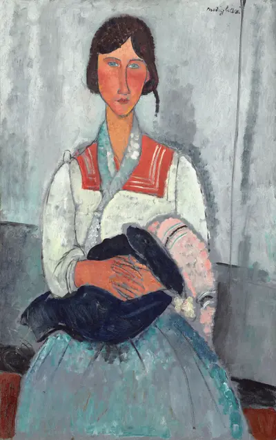 Gypsy Woman with Baby — Amedeo Modigliani