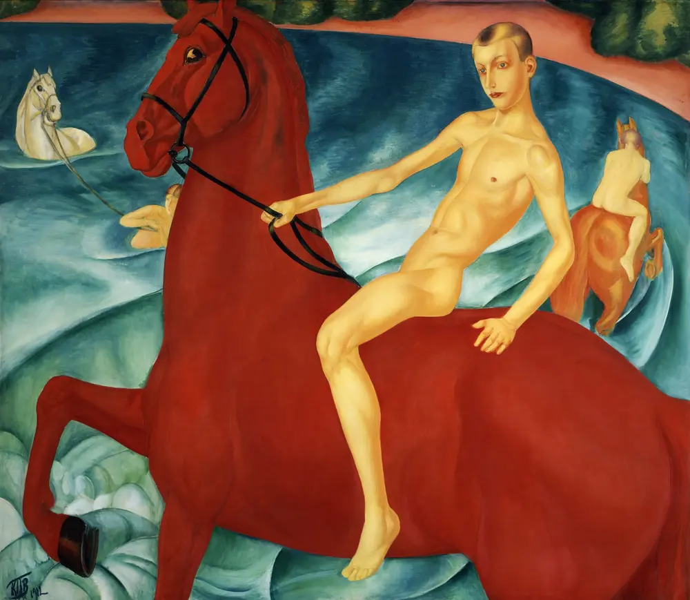 Bathing of a Red Horse — Kuzma Petrov-Vodkin