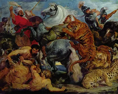 The Tiger Hunt — Peter Paul Rubens