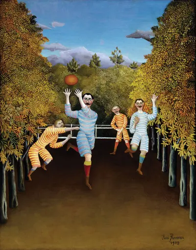 The Football Players — Henri Rousseau