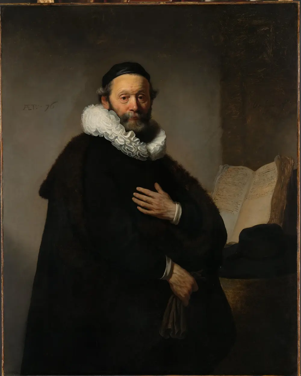 Portrait of Johannes Wtenbogaert — Rembrandt van Rijn