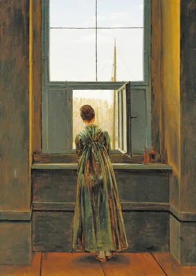 Woman at a Window — Caspar David Friedrich