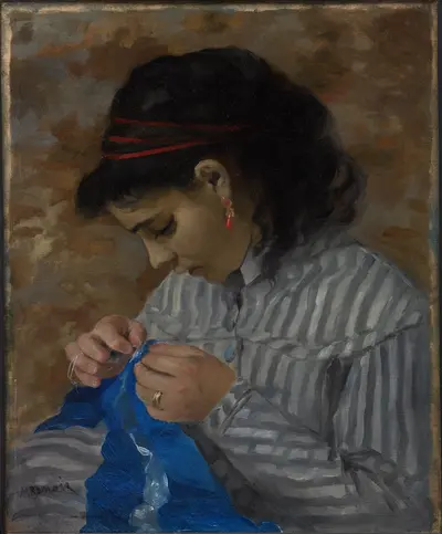 Lise Sewing — Pierre-Auguste Renoir