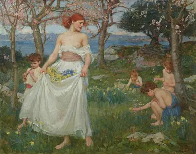 A Song of Springtime — John William Waterhouse