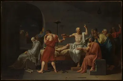 The Death of Socrates — Jacques-Louis David