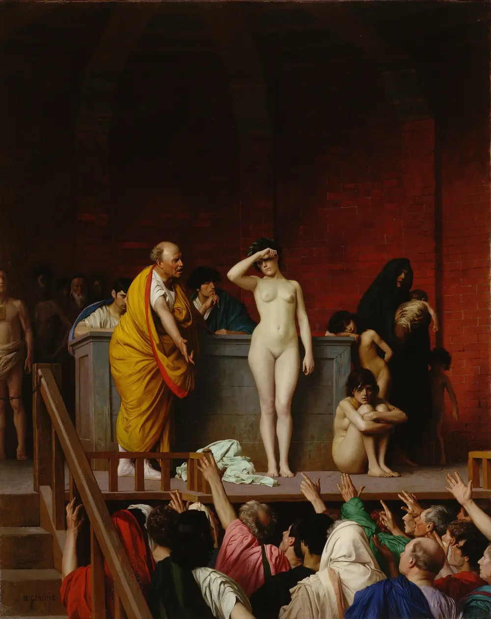 Slave Market in Rome — Jean-Léon Gérôme