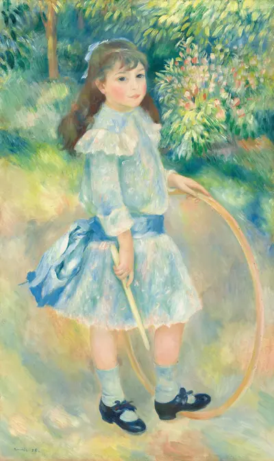 Girl with a Hoop — Pierre-Auguste Renoir