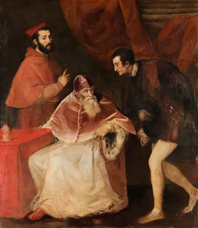 Pope Paul III and His Grandsons — Titian
