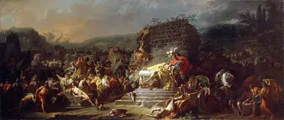 The Funeral of Patroclus — Jacques-Louis David