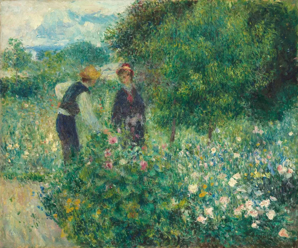 Picking Flowers — Pierre-Auguste Renoir