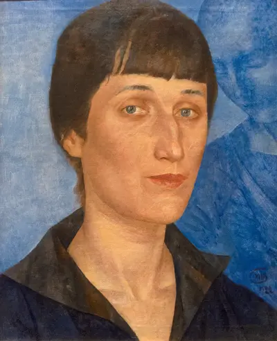 Portrait of Anna Akhmatova — Kuzma Petrov-Vodkin