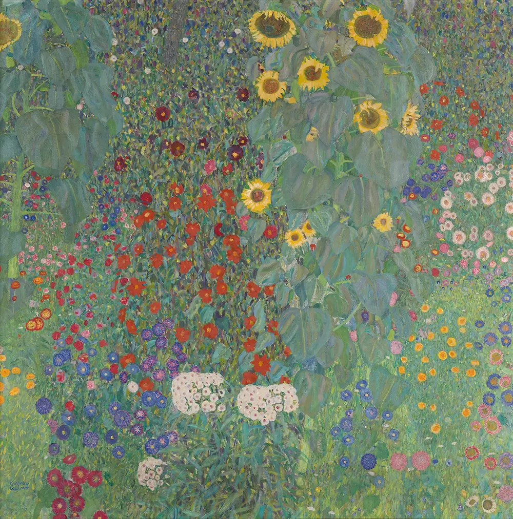 Farm Garden with Sunflowers — Gustav Klimt