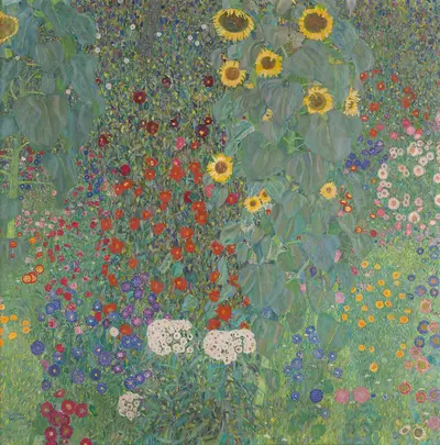 Farm Garden with Sunflowers — Gustav Klimt