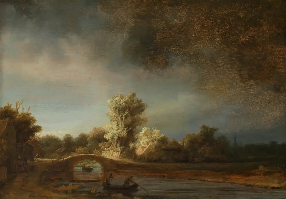 The Stone Bridge — Rembrandt van Rijn