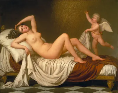 Danaë and the Shower of Gold — Adolf Ulrik Wertmüller