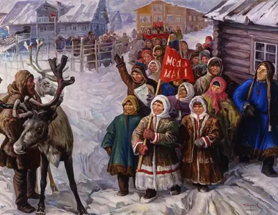 May 1 holiday at the settled Nenets — Fiodor Modorov