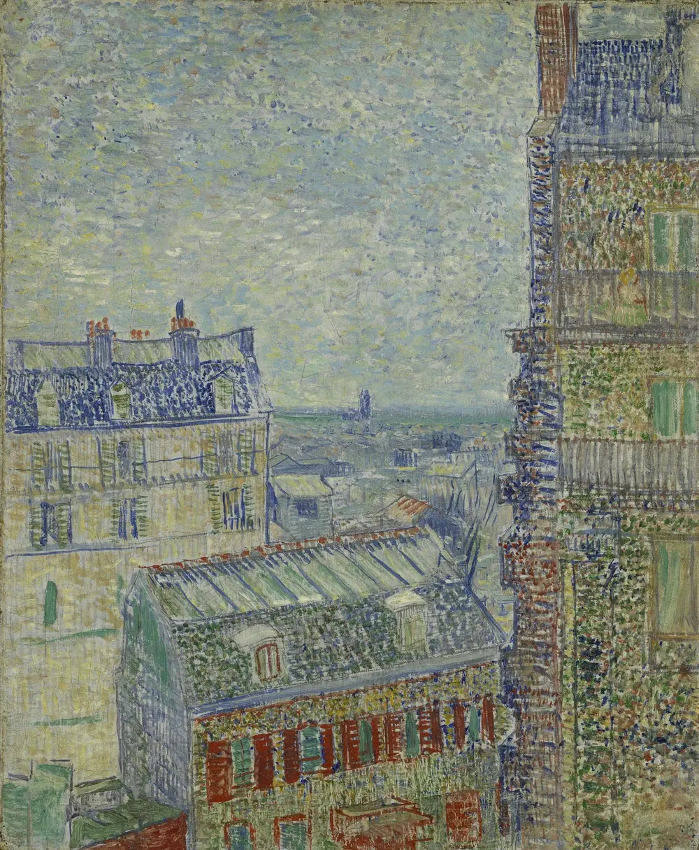 View of Paris from Vincent's Room in the Rue Lepic — Vincent van Gogh