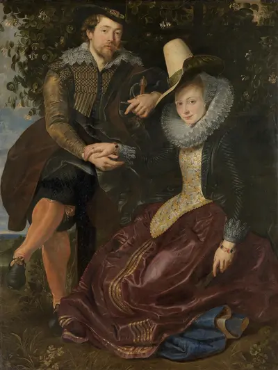 Rubens and Isabella Brant in the honeysuckle bower — Peter Paul Rubens