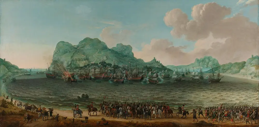 Victory over the Spanish near Gibraltar by a Fleet Commanded by Admiral Jacob van Heemskerck, 25 April 1607 — Adam Willaerts