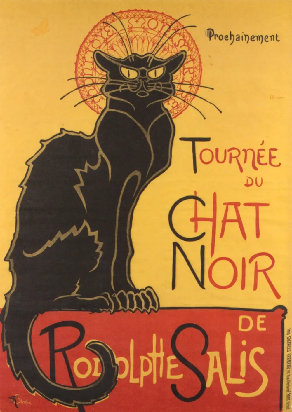 Soon, the Black Cat Tour by Rodolphe Salis — Théophile Steinlen
