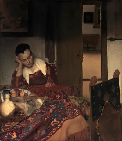 A Girl Asleep — Johannes Vermeer