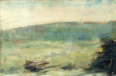 Landscape at Saint-Ouen — Georges Seurat