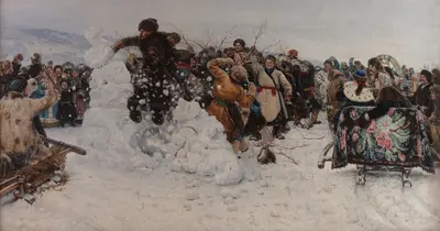 Taking a Snow Town — Vasily Surikov