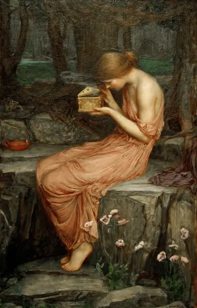 Psyche Opening the Golden Box — John William Waterhouse