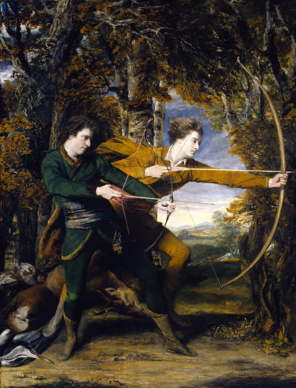 Colonel Acland and Lord Sydney: The Archers — Joshua Reynolds