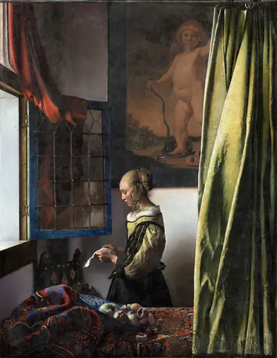 Girl Reading a Letter at an Open Window — Johannes Vermeer