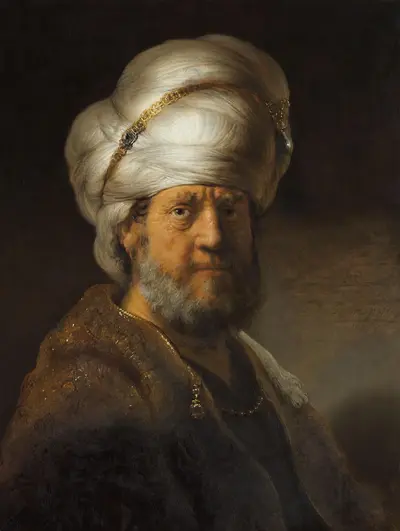 Bust of a Man in Oriental Dress — Rembrandt van Rijn