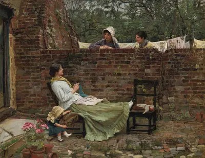 Gossip — John William Waterhouse