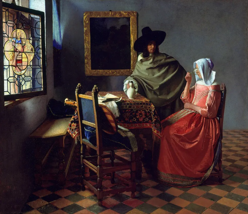 The Wine Glass — Johannes Vermeer