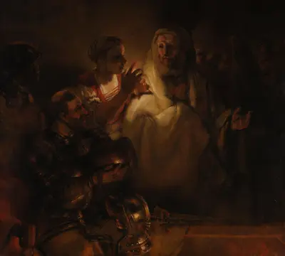 The Denial of St Peter — Rembrandt van Rijn