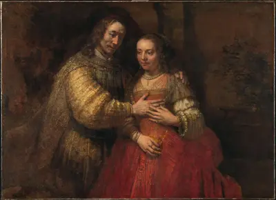Portrait of a Couple as Isaac and Rebecca, known as 'The Jewish Bride' — Rembrandt van Rijn