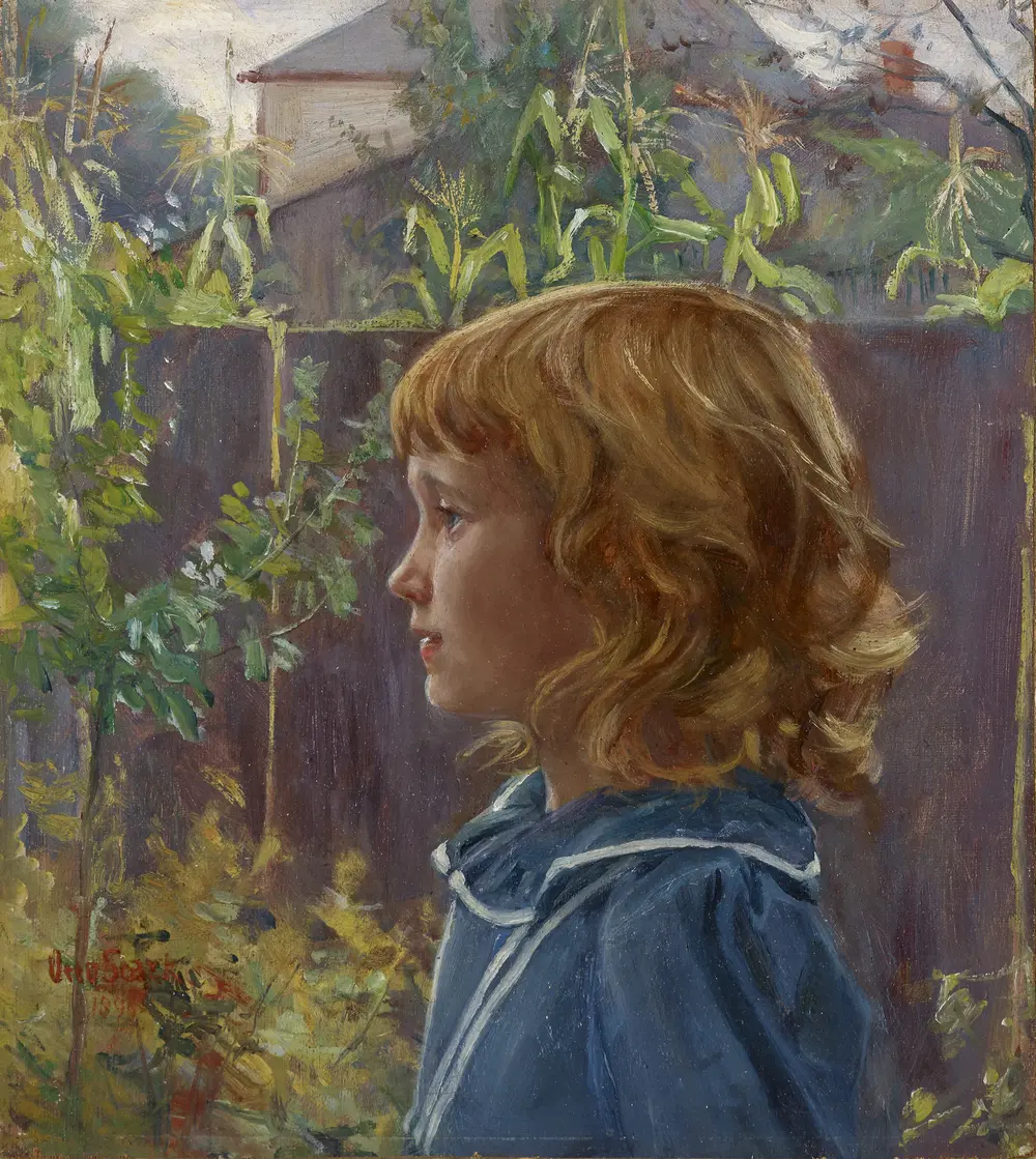 Portrait of a Young Girl — Otto Stark (American, 1859-1926)
