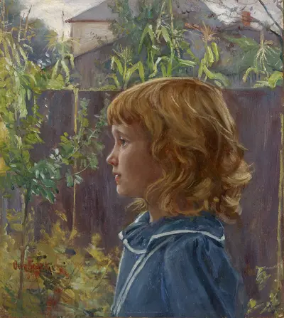 Portrait of a Young Girl — Otto Stark (American, 1859-1926)