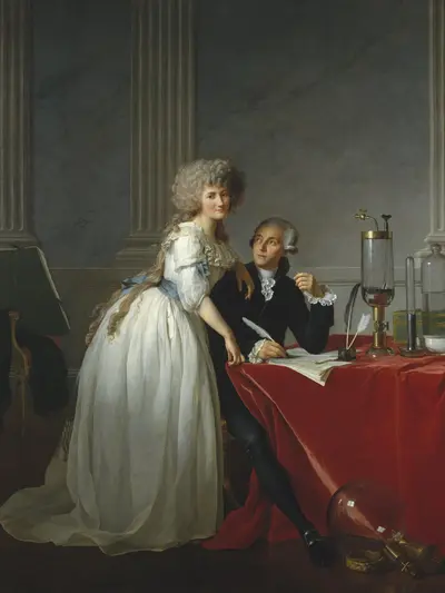 Portrait of Antoine-Laurent Lavoisier and his wife — Jacques-Louis David