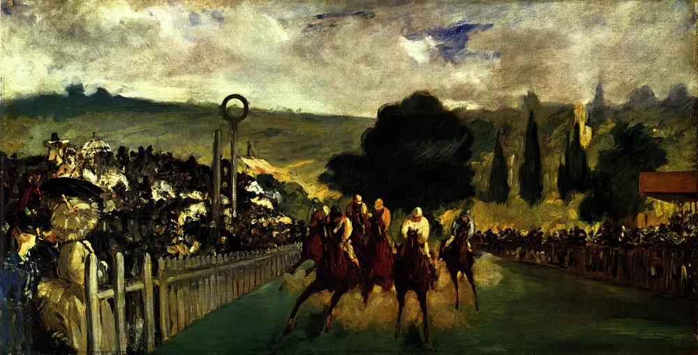 Rennen in Longchamp — Édouard Manet
