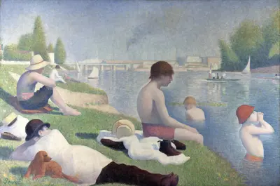 Seated Nude: Study for 'Une Baignade' — Georges Seurat