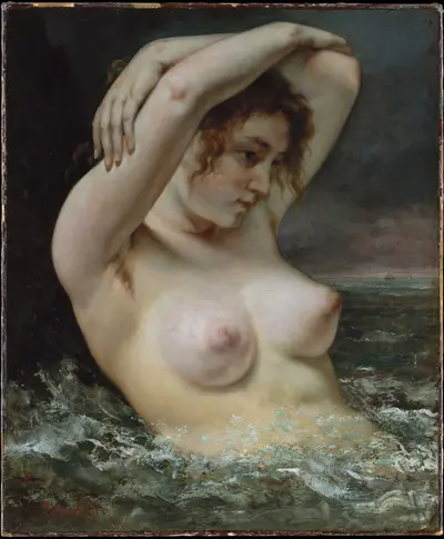 The Woman in the Waves — Gustave Courbet
