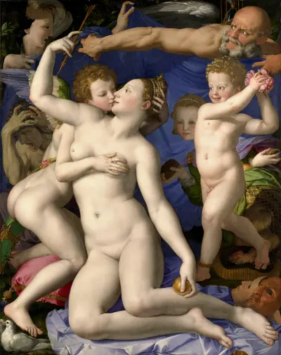 Venus, Cupid, Folly and Time [Allegory of the Triumph of Venus] — Agnolo Bronzino
