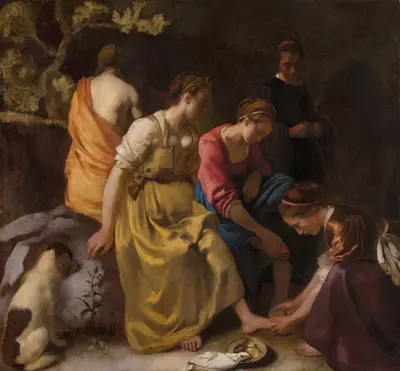 Diana and her Nymphs — Johannes Vermeer