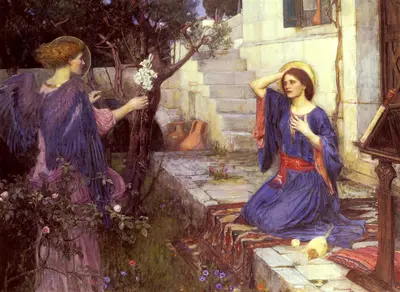 The Annunciation — John William Waterhouse